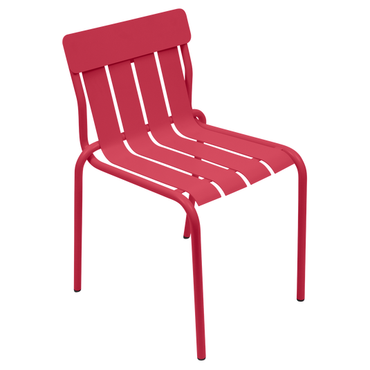 Fermob Stripe Chair Stackable Outdoor Dining in Rosalie