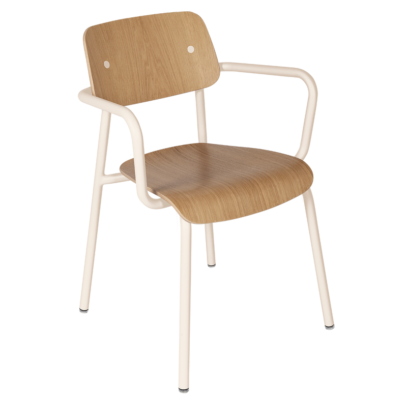 Load image into Gallery viewer, Fermob Studie Oak Armchair in Latte Beige

