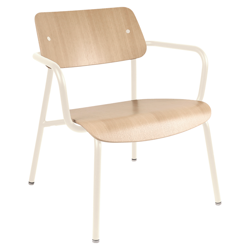 Load image into Gallery viewer, Fermob Studie Oak Lounge Armchair in Latte Beige

