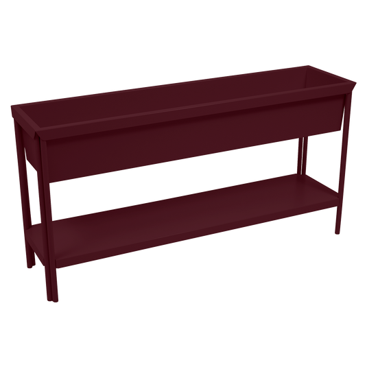 Fermob Terrazza Medium Planter in Black Cherry