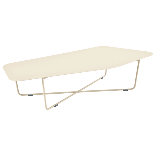 Fermob Ultrasofa Low Table 162 × 74 cm in Latte Beige