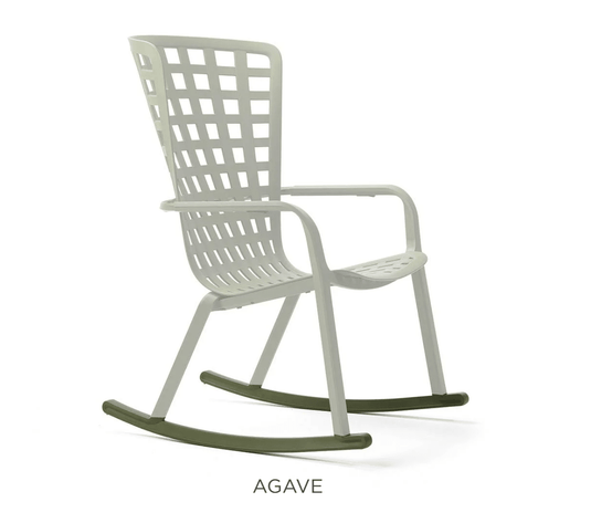 Folio Rocking Chair Kit - Custom Wood DesignsNardi Folio rocking chair kit with agave-colored outdoor furniture components, designed for Nardi patio rocking chair.Rocking Chair Nardi Outdoor24575202002679Agave