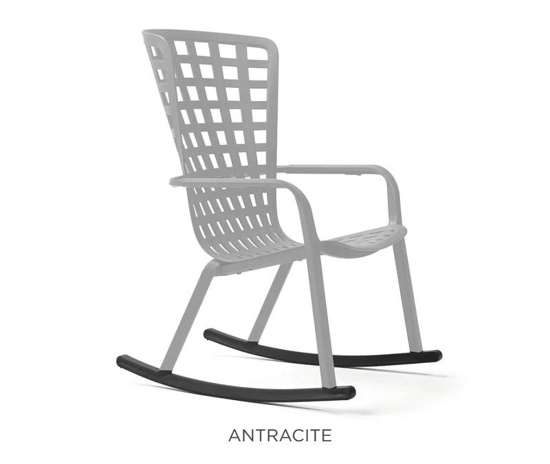 Load image into Gallery viewer, Folio Rocking Chair Kit - Custom Wood DesignsAntracite Nardi Folio rocking chair kit with outdoor design, featuring natural wood and sturdy construction for patio comfort.Rocking Chair Nardi Outdoor24575201969911Antracite
