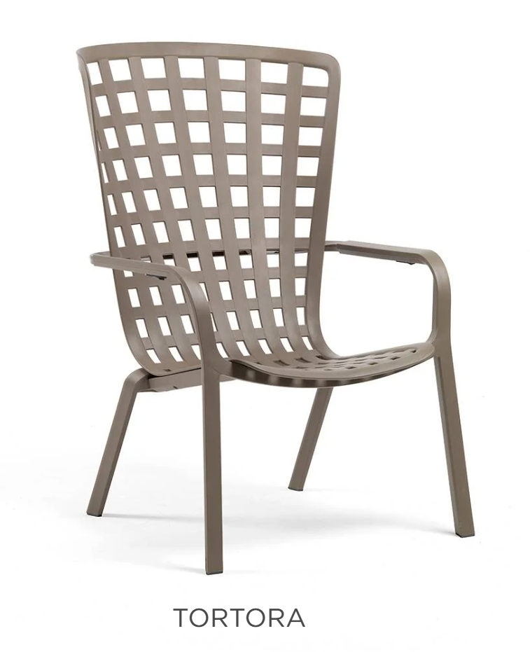 Load image into Gallery viewer, Nardi Folio outdoor chair with sleek design and natural finish, suitable for patio or garden seating.
