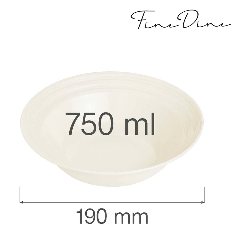 Load image into Gallery viewer, Fine Dine 190mm crema bowl with smooth ceramic finish, ideal for serving and presentation.
