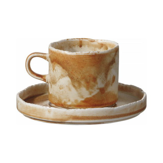 Fine Dine Constancy cappuccino cup, 200ml ceramic mug with handle, ideal for serving frothy coffee drinks.