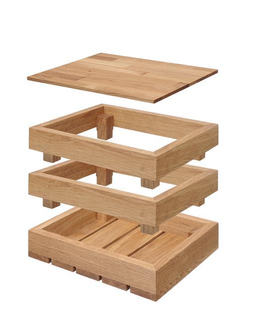Madeira initial oak box GN 1/1 by Fine Dine showing a sleek, natural oak presentation box for culinary or storage use