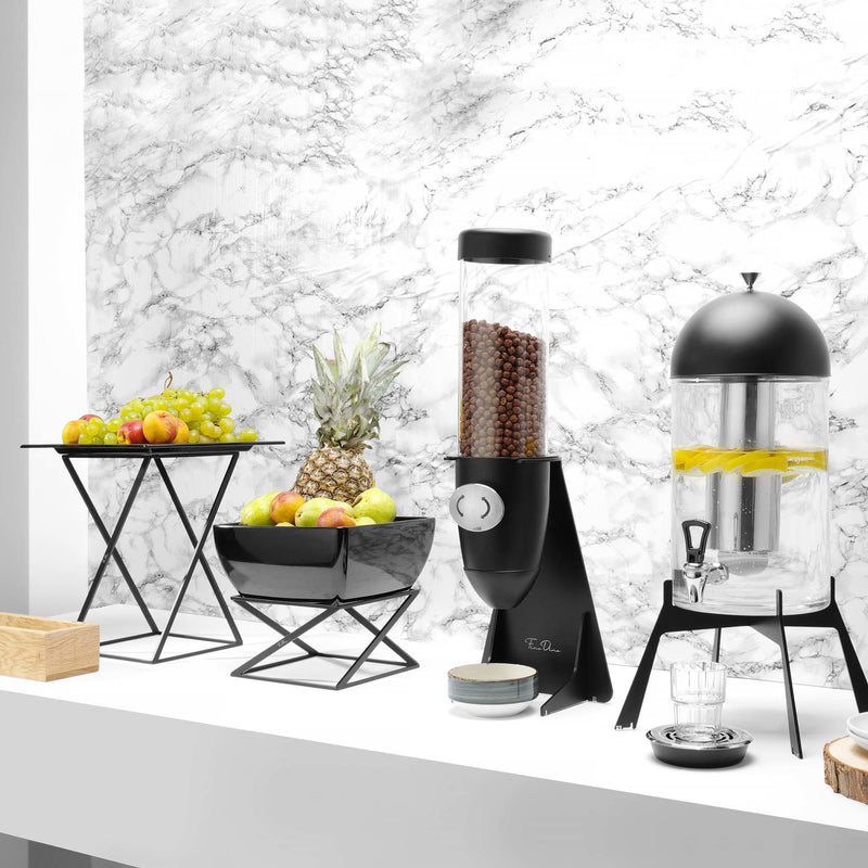 Load image into Gallery viewer, Fine Dine Skiatos buffet stand, 200x200x300mm, sturdy wooden display stand with sleek design for food presentation.

