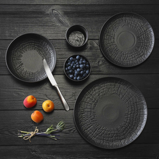 Fine Dine coffee cup saucer, 140mm Crust design, smooth ceramic surface, round shape, perfect for coffee cups.