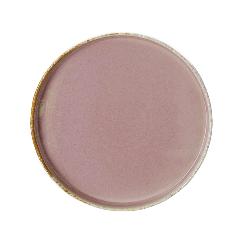 Load image into Gallery viewer, Fine Dine Rosa flat shallow plate, 270mm diameter, ceramic dinnerware with a pink floral design, on a neutral background.
