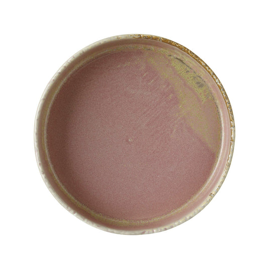 Deep Rosa high edge plate by Fine Dine, 200mm, featuring a vibrant pink finish and elegant high rim design.