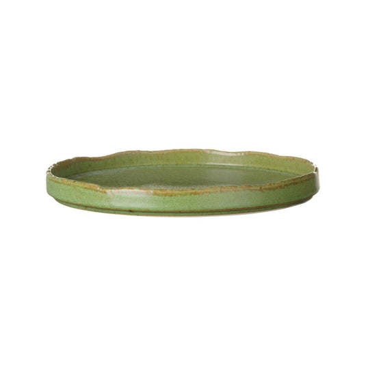Fine Dine Edenic flat shallow plate, 210mm diameter, ceramic dinnerware with a smooth, minimalist design.
