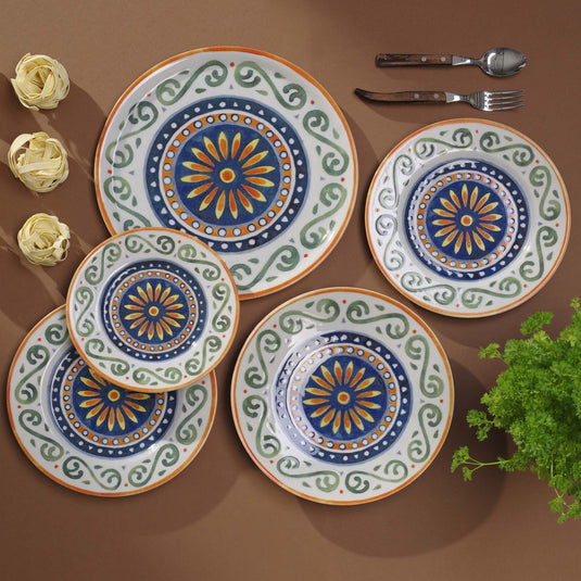 Fine Dine Capri flat plate 260mm, shallow dinnerware with a clean, elegant design, shown on a neutral background.