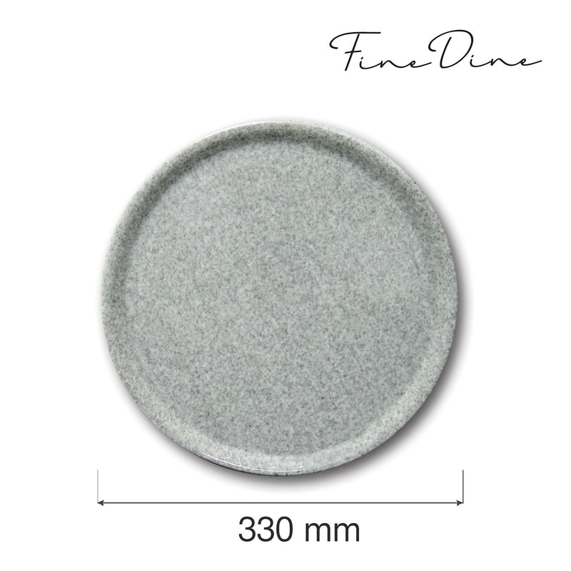 Load image into Gallery viewer, Granito pizza plate by Fine Dine, 330mm granite serving plate with a smooth, round surface perfect for pizza presentation.
