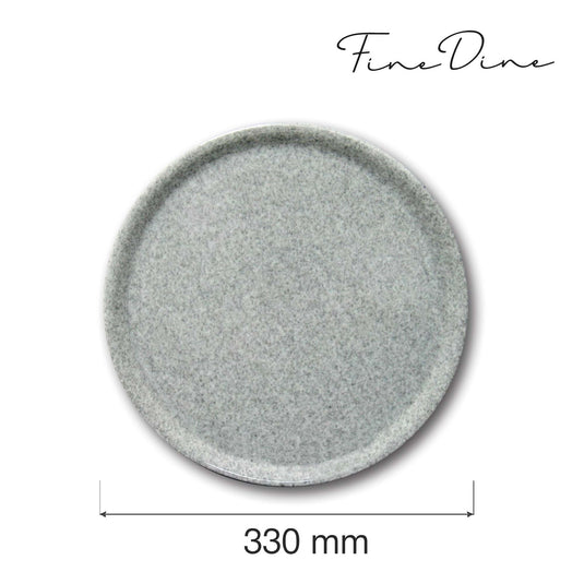 Granito pizza plate by Fine Dine, 330mm granite serving plate with a smooth, round surface perfect for pizza presentation.