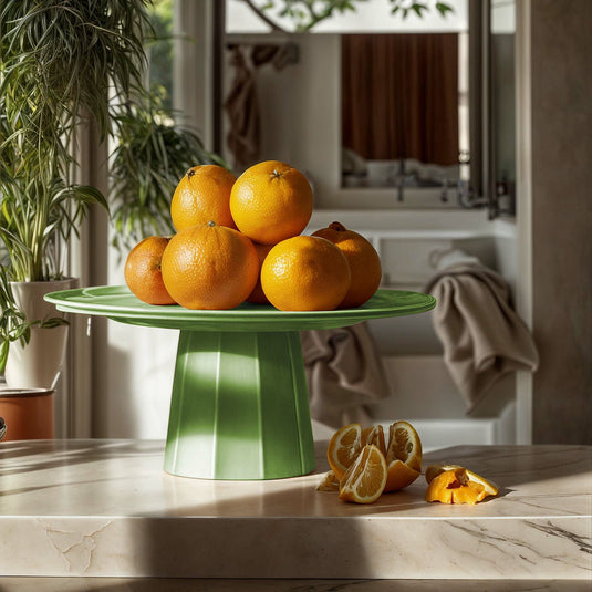Metropolis platter, green, 300mm-Fruit stand