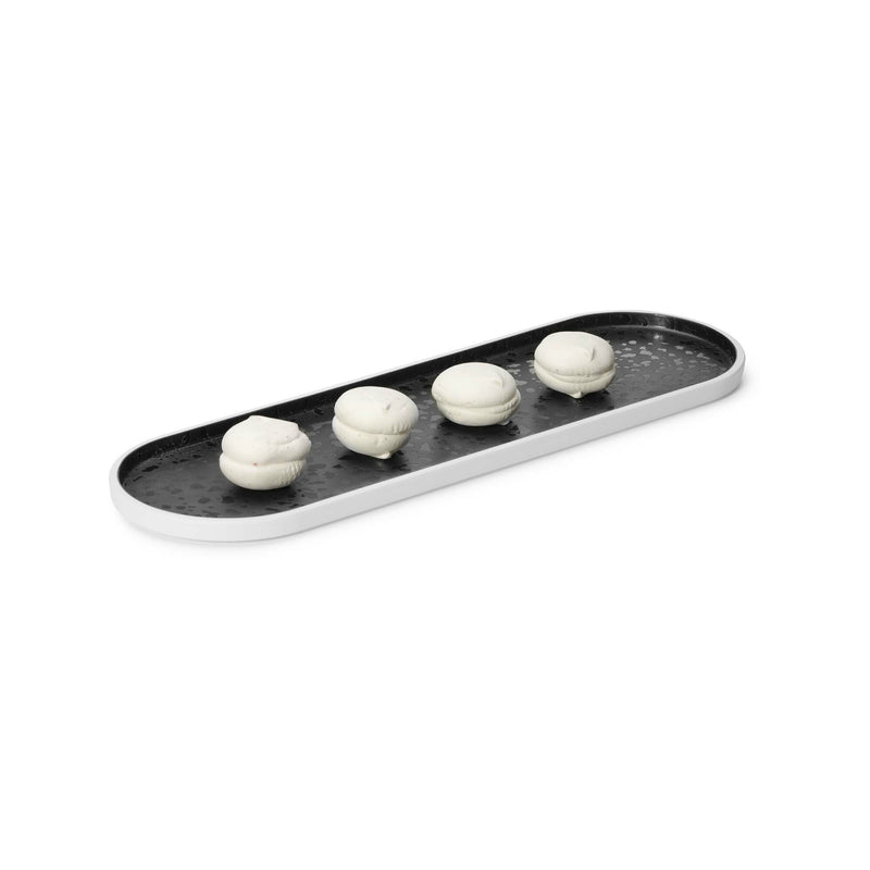 Load image into Gallery viewer, Oval Buffet Tray by Fine Dine from Reflection Collection, measuring 530×160×20mm, featuring a sleek polished finish.

