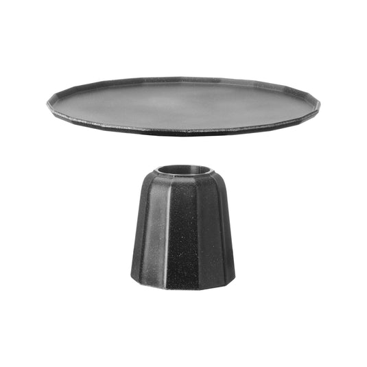 Metropolis platter, black, 300mm-Fruit stand