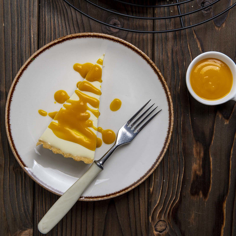 Load image into Gallery viewer, Fine Dine vanilla flat shallow plate, 300mm diameter, showcasing smooth ceramic surface and clean design for elegant table settings.

