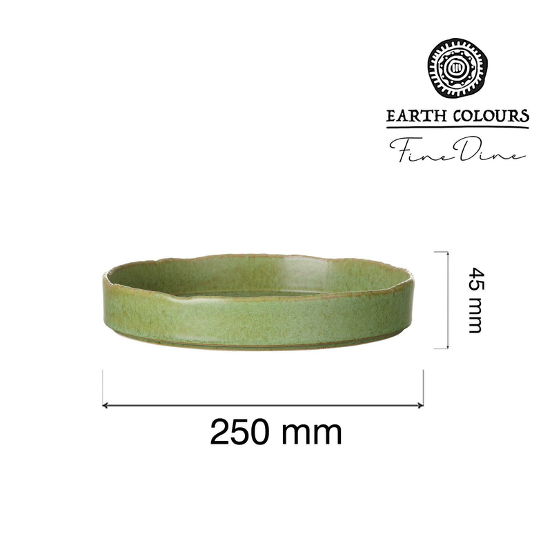 Load image into Gallery viewer, Fine Dine Edenic high edge deep plate, 250 mm, showcasing its elegant design and deep rim for serving dishes.
