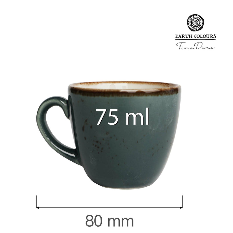 Load image into Gallery viewer, Fine Dine Arando espresso cup with 75ml capacity, ceramic design perfect for serving espresso in a stylish manner.
