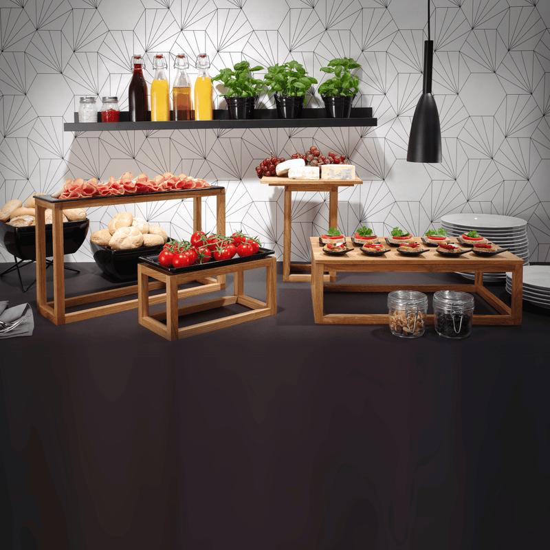 Load image into Gallery viewer, Fine Dine Madeira frame base for GN 1/3 tray buffet, sturdy metal construction with a sleek finish.
