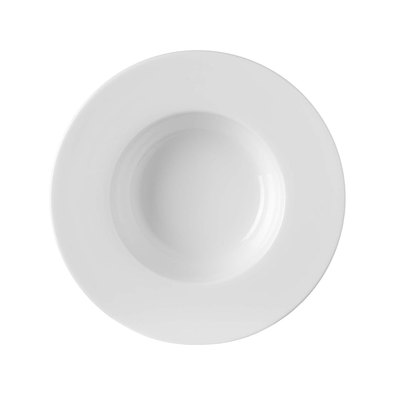 Load image into Gallery viewer, Pure Bianco pasta plate by Fine Dine, 260mm, showcasing a sleek, white ceramic design ideal for serving pasta dishes.
