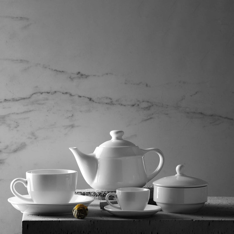 Load image into Gallery viewer, Stackable Pure Bianco 250ml cappuccino cup by Fine Dine, showing a sleek white ceramic design for coffee serving.
