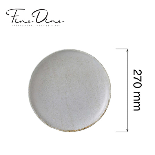 Fine Dine Stark coupe plate with high rim, 270mm, showcasing a sleek ceramic design perfect for serving dishes.