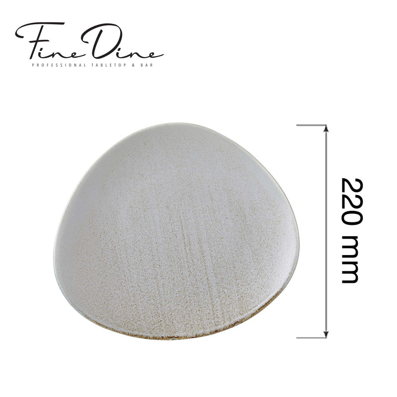 Load image into Gallery viewer, Fine Dine Stark presentation plate, 220mm, showcasing a sleek, modern design perfect for elegant serving presentations.

