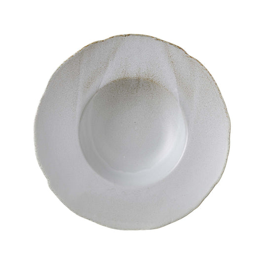 Fine Dine Stark pasta plate, 280mm, with a white ceramic design and elegant shape, ideal for serving pasta dishes.