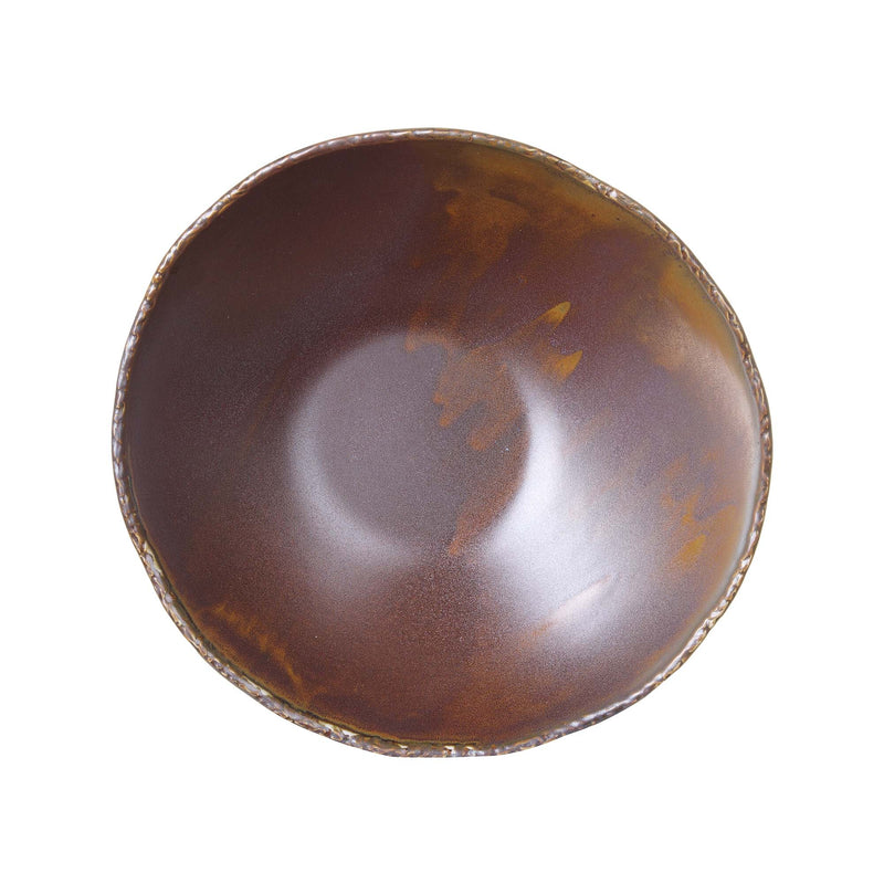Load image into Gallery viewer, Fine Dine Aurum buffet bowl, 250mm, round ceramic serving bowl with a gold-toned finish, suitable for buffet presentation.
