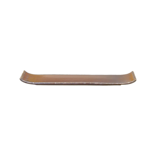 Aurum rectangular plate by Fine Dine, 260x115mm, showcasing a sleek, modern ceramic design on a neutral background.