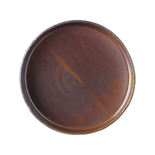 Aurum high edge plate by Fine Dine, 200 mm, ceramic plate with a tall rim, white finish, and elegant design.