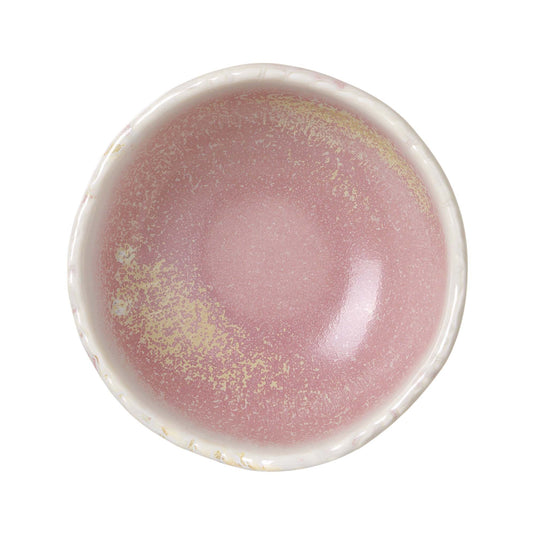Fine Dine Rosa dip dish, 80x35mm ceramic bowl for sauces and dips, with a smooth pink finish and elegant design.