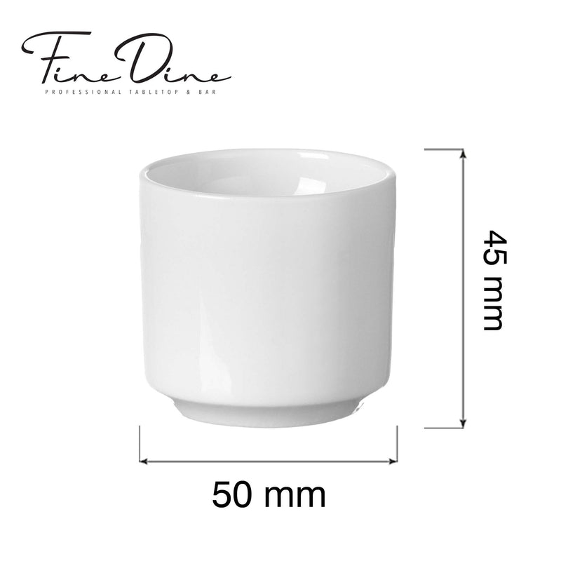 Load image into Gallery viewer, Fine Dine Pure Crema egg cup, 55ml, white ceramic with a smooth, rounded design perfect for serving soft-boiled eggs.
