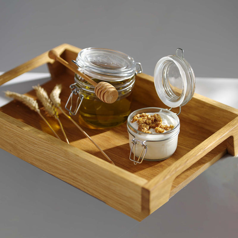 Load image into Gallery viewer, Fine Dine Vision Weck-type 500ml preserving jar with glass lid and metal clamp, ideal for canning and storage.
