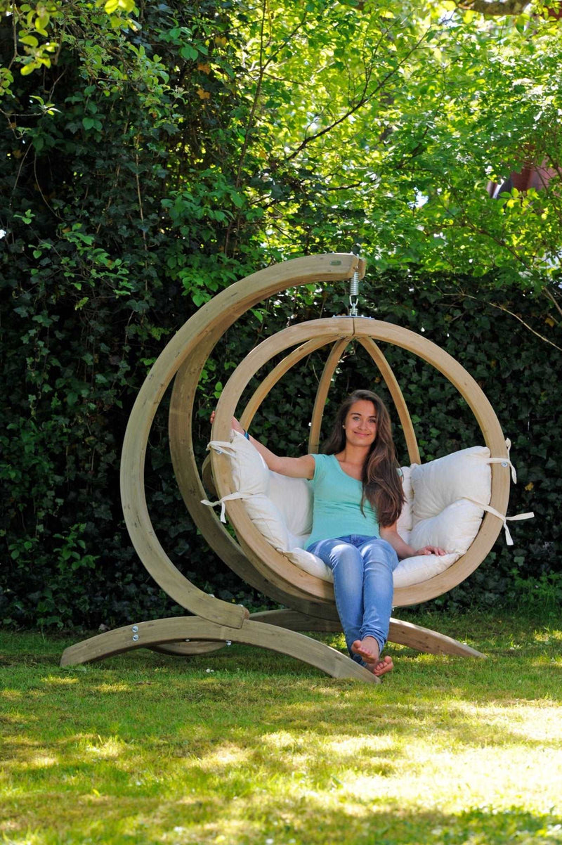 Load image into Gallery viewer, Globe Wood Hanging Chair &amp; Stand Set SET: Globo Swing chair &amp; Stand Amazonas __ __label: NEW globo-hanging-chair-stand-setcustom-wood-designsset-globo-swing-chair-stand-509513_d63d2ae6-7136-43bf-a3a1-8434d44c8ccd
