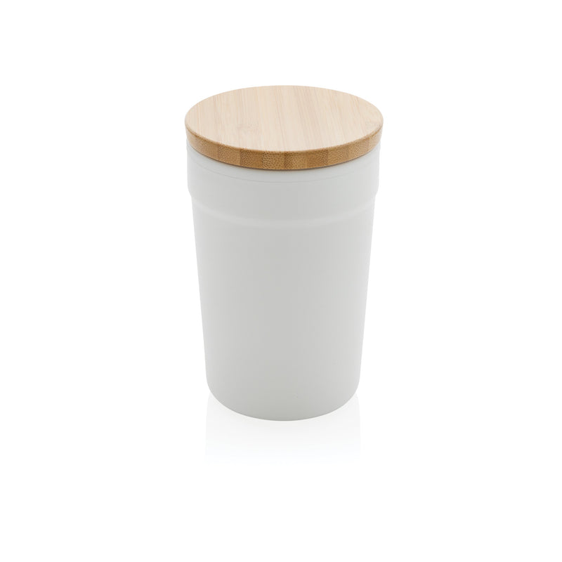 Load image into Gallery viewer, Wooden bamboo lid mug pack of 25 White Custom Wood Designs __label: Multibuy green-wooden-bamboo-lid-mug-pack-of-25-53613160464727

