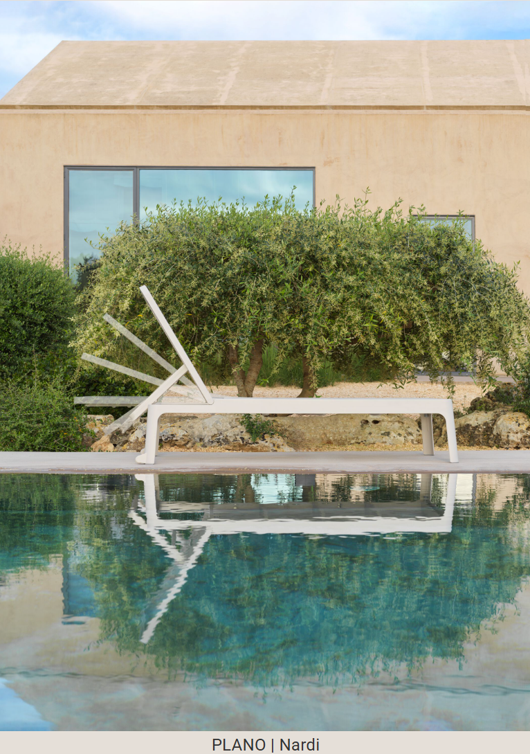 Load image into Gallery viewer, Plano Outdoor Sun Lounger by Nardi – Reclining Poolside Furniture-Sunlounger
