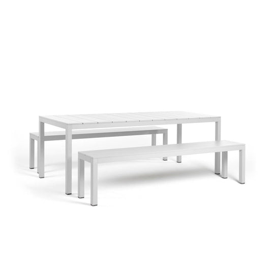Nardi Aluminum Rio Table & Bench Set Hospitality Furniture Nardi Outdoor hospitality-furniture-antracite-nardi-aluminum-rio-table-bench-set-53612823642455