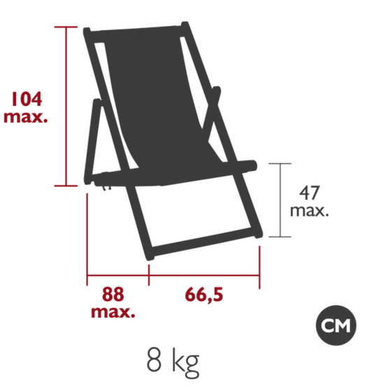 Fermob Ibiza teak deck chair with a sleek wooden design, perfect for outdoor lounging and relaxing in style.