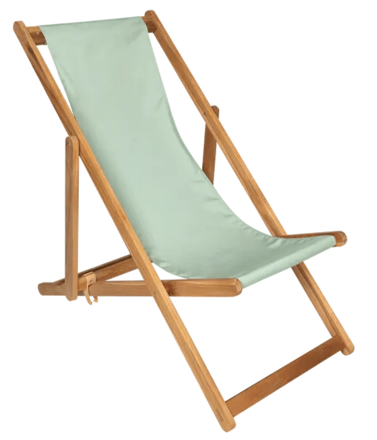 Load image into Gallery viewer, Steel grey Fermob IBIZA teak deckchair with a sleek design, featuring a sturdy wooden frame and comfortable seating.
