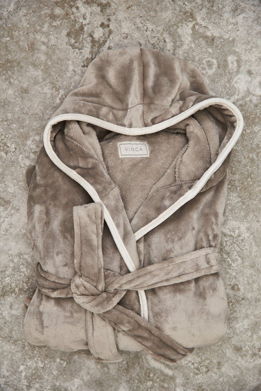 Inner Peace Gift Set Box - Custom Wood DesignsVinga Louis luxury plush RPET robe in size L-XL, soft and cozy, displayed hanging with a plush texture and elegant design.Gift Set Box24575222434327