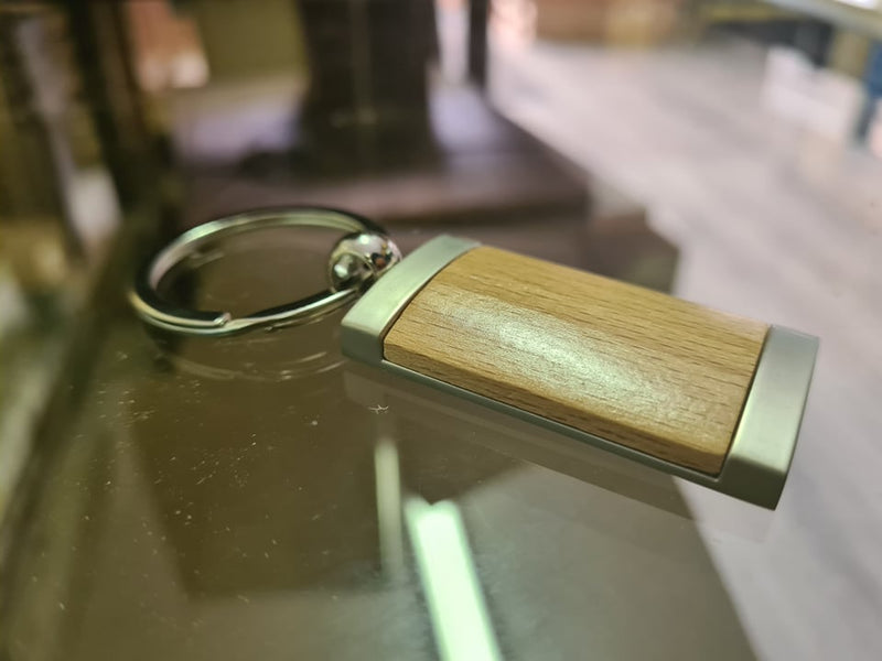 Load image into Gallery viewer, Key Ring Key Ring Ipromo __label: Multibuy __label: Upload Logo key ring laser engraved promotional wood wooden key-ring-100-key-ring-53612080988503
