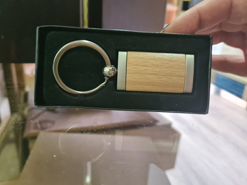 Load image into Gallery viewer, Key Ring Key Ring Ipromo __label: Multibuy __label: Upload Logo key ring laser engraved promotional wood wooden key-ring-100-key-ring-53612081971543
