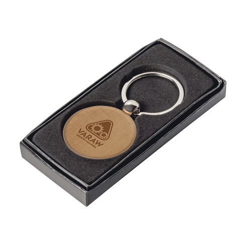 Key Ring - Round Key Ring Ipromo __label: Multibuy __label: Upload Logo kry ring promotional wood wooden key-ring-100-key-ring-round-53612084035927