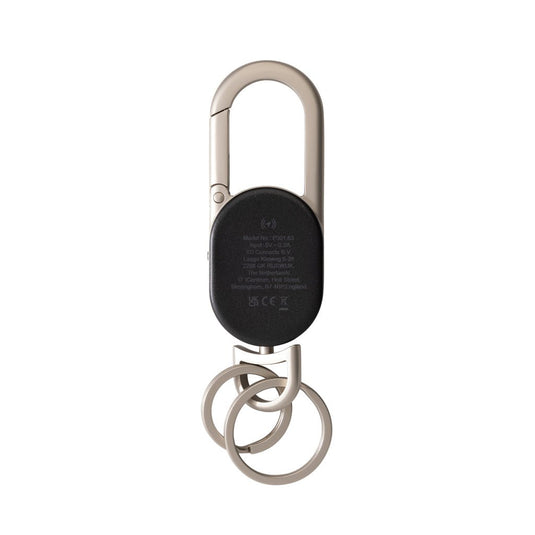 XD Collection Keyfinder Dual keychain with custom wood design, zinc alloy, for locating keys, phones, and tablets worldwide.