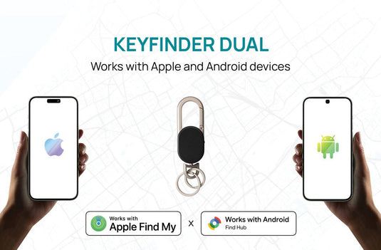 XD Collection dual keyfinder with custom wood design, featuring worldwide locating for keys, phone, and tablet accessories.
