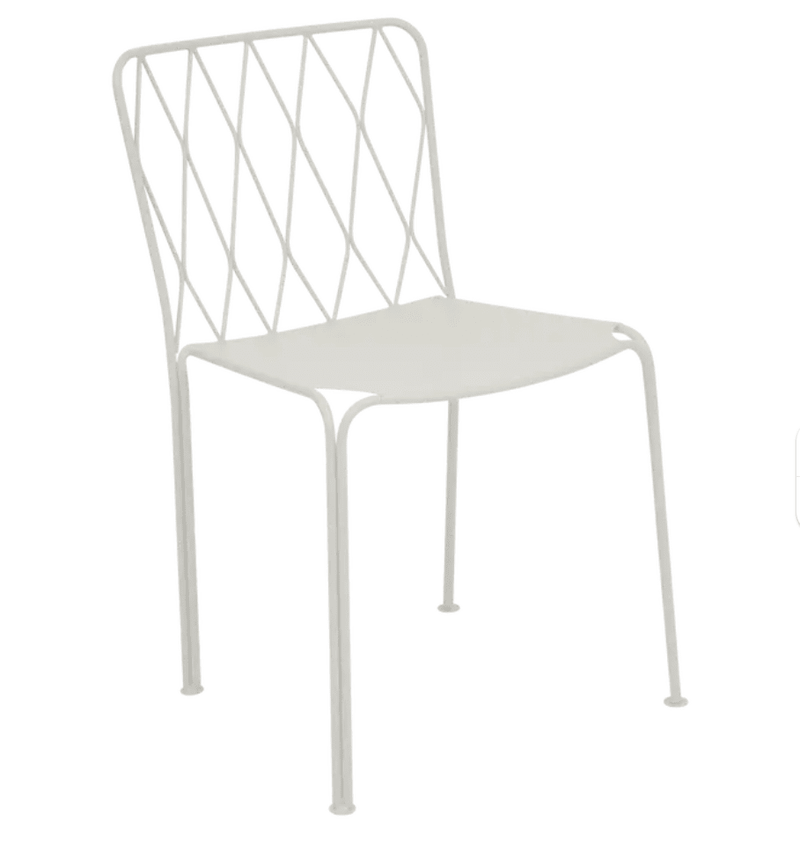 Load image into Gallery viewer, Kintbury Chair Stackable Outdoor Metal Chair - Custom Wood DesignsStackable outdoor metal chair from Fermob in clay grey, designed for patio or restaurant seating, lightweight and durable for outdoor use.Outdoor Metal Chair Fermob24575204257975Cley Grey
